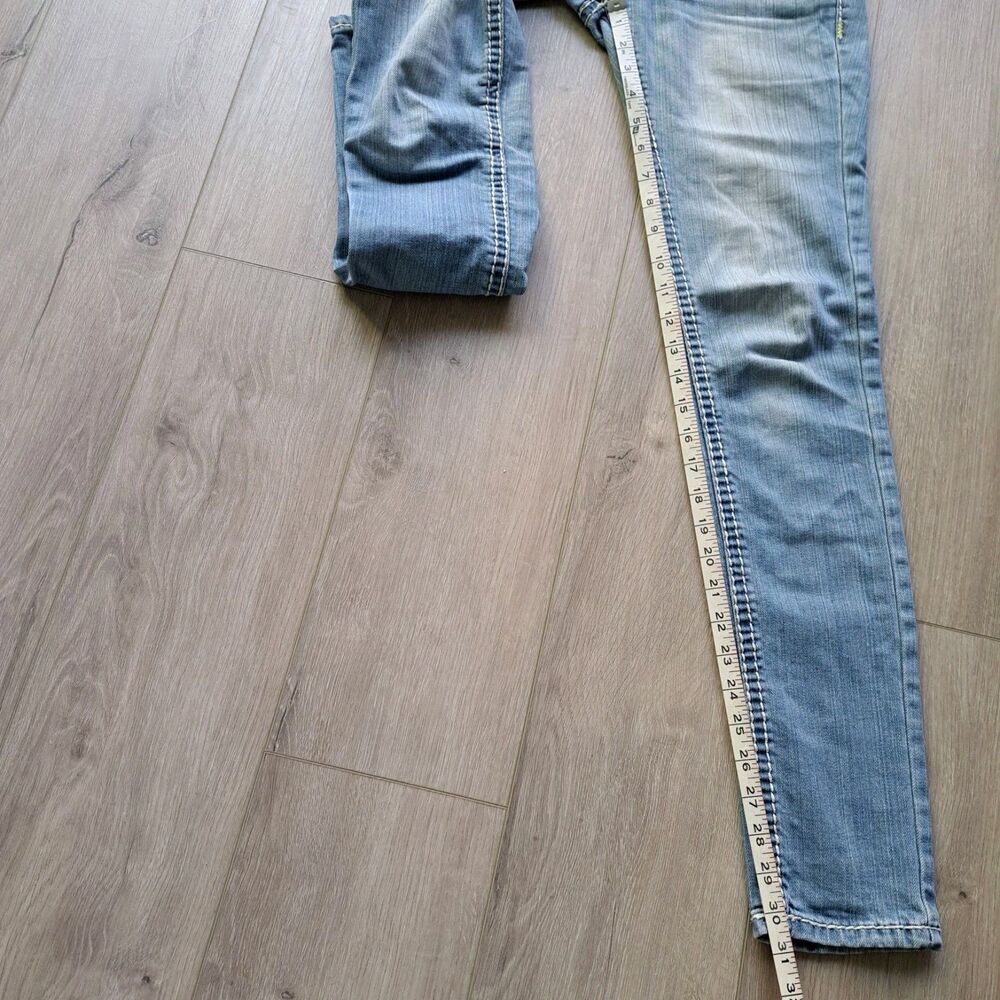 Culture Jeans Light Wash Skinny Jeans Flap Pockets Size 0 - Picture 11 of 13